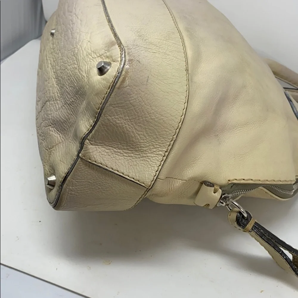 Chloe Edith XL Dome Beige Calfskin Bowler Bag